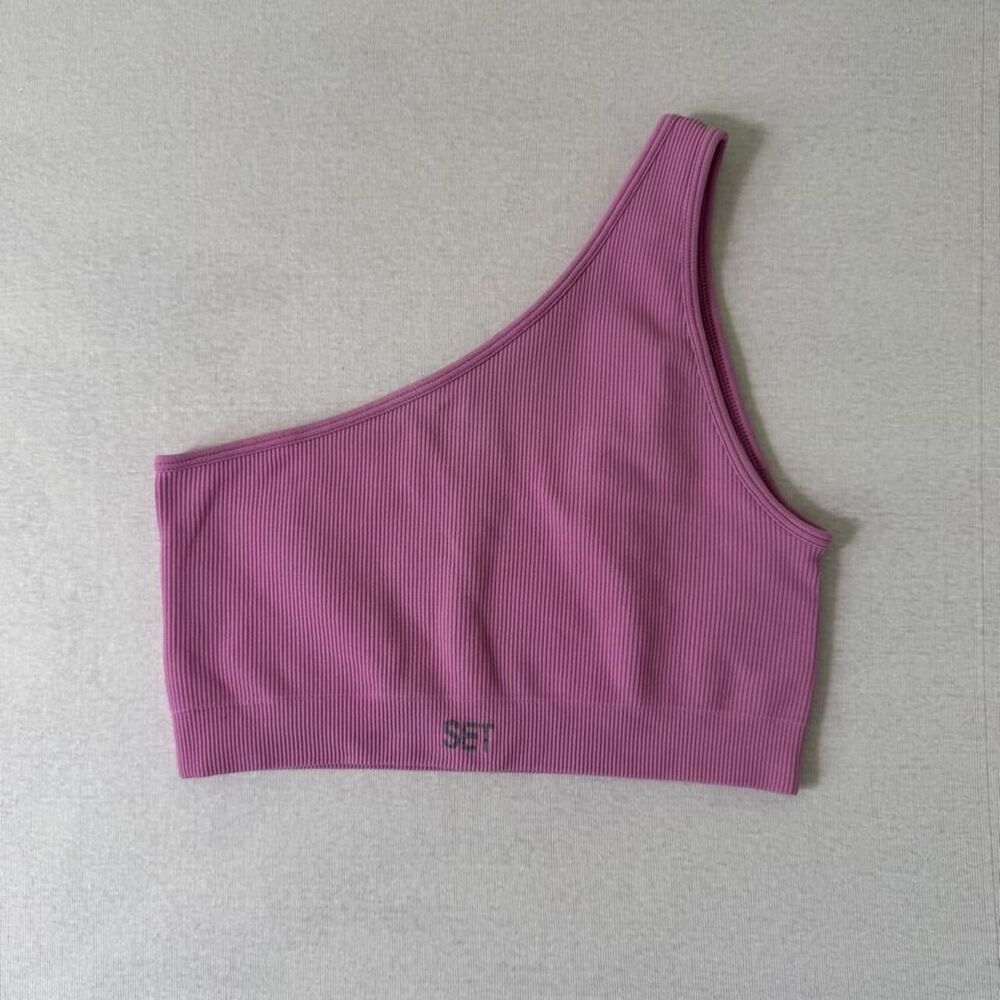Set Active Sculptflex Ribbed One Shoulder Bra